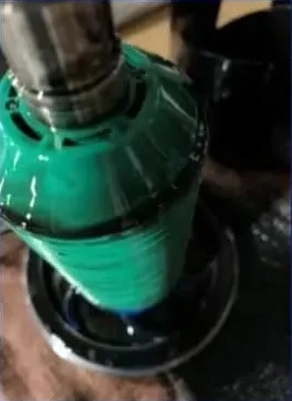 輸送トラックへのセパレ-タ-設置結果