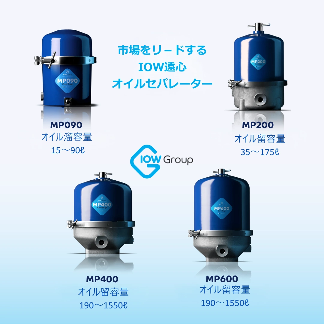 市場をリードするIOW遠心オイルセパレ-タ-