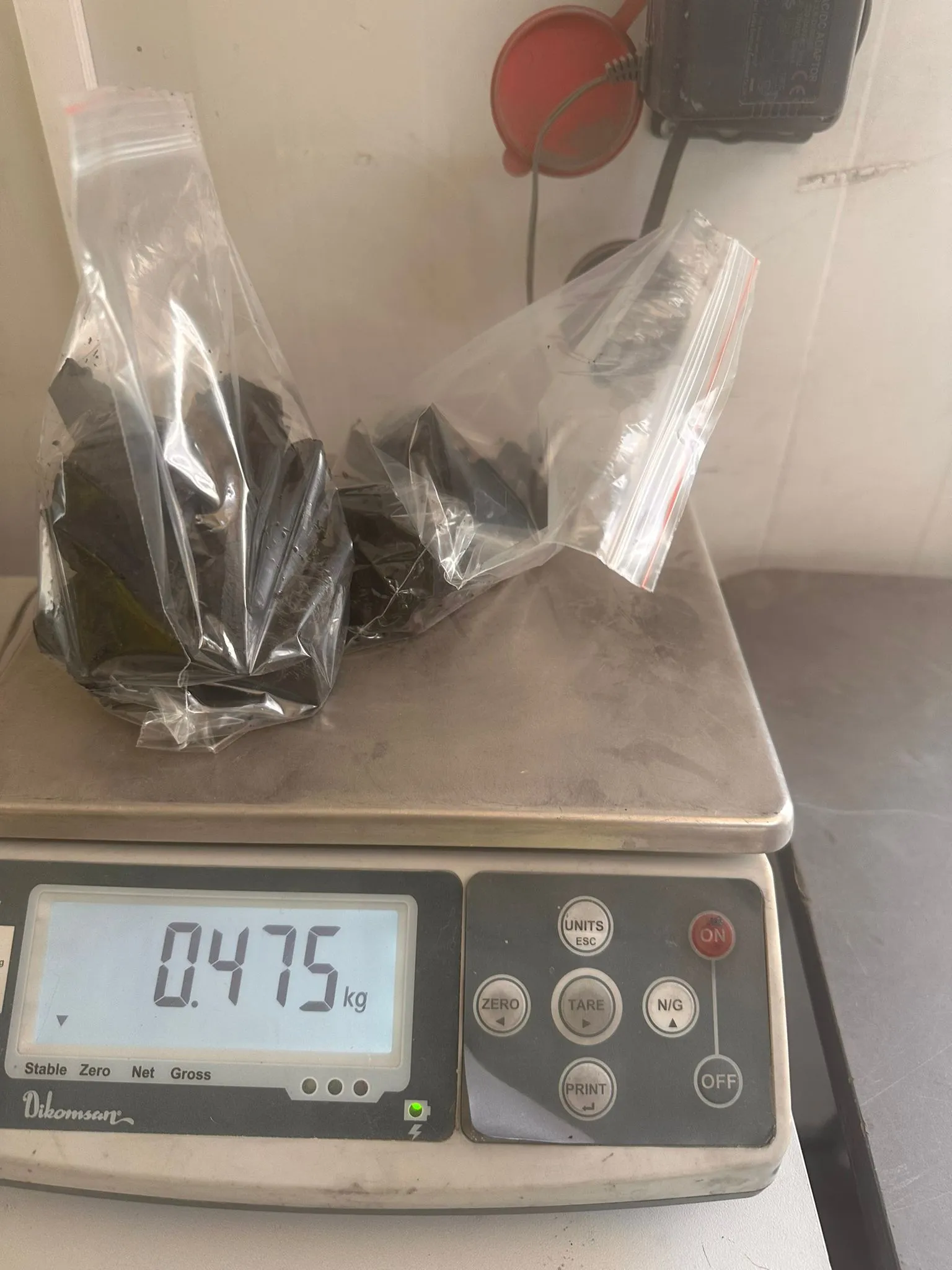 汚染物質の総量:475g